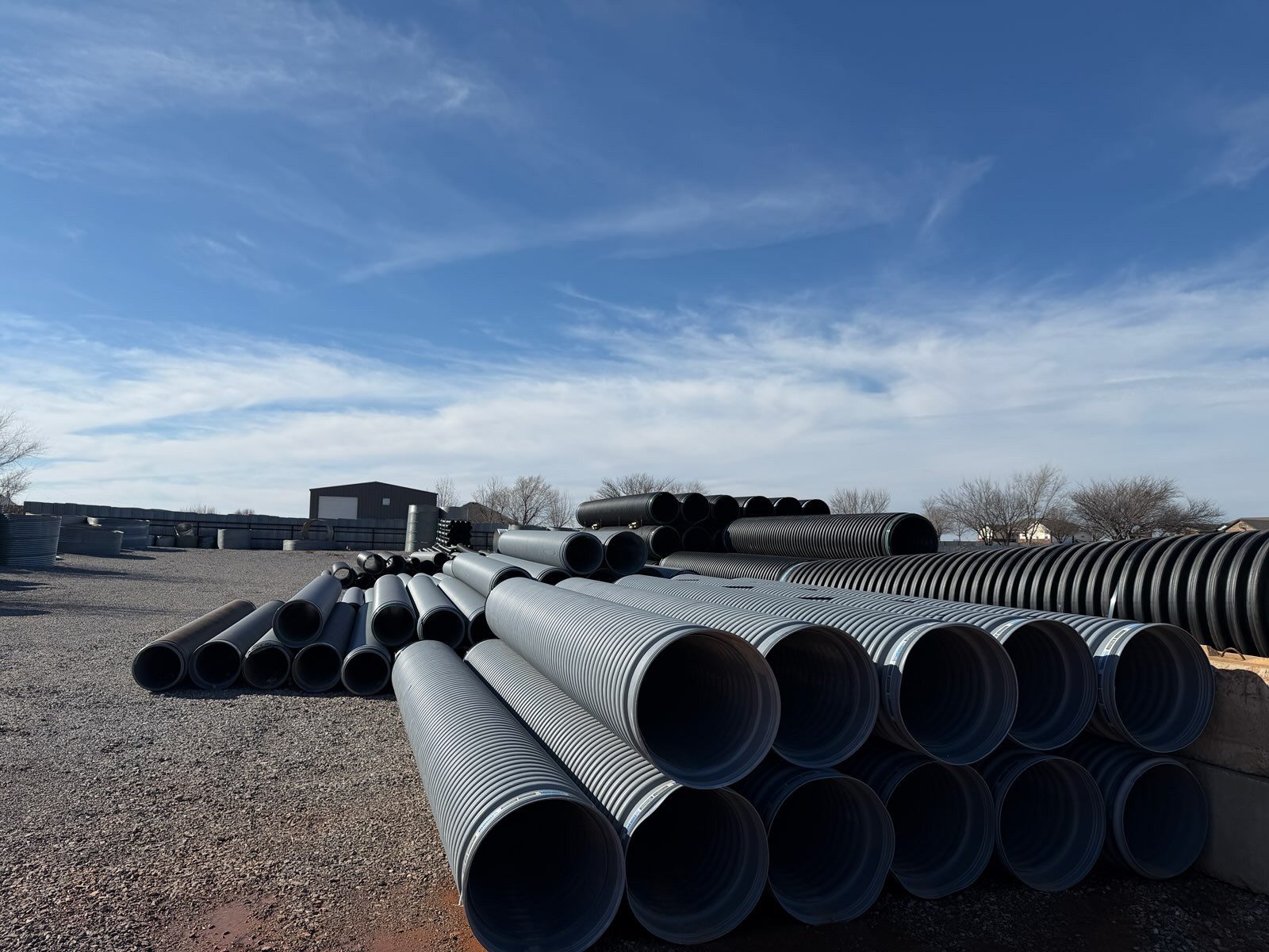 tinhornsrus-culvert-pipe-facility Bulk corrugated steel culvert pipe supply — Tinhorns R Us, Tuttle Oklahoma