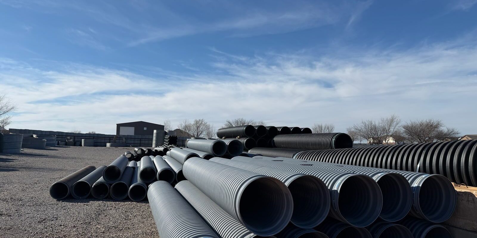 Bulk corrugated steel culvert pipe supply — Tinhorns R Us, Tuttle Oklahoma