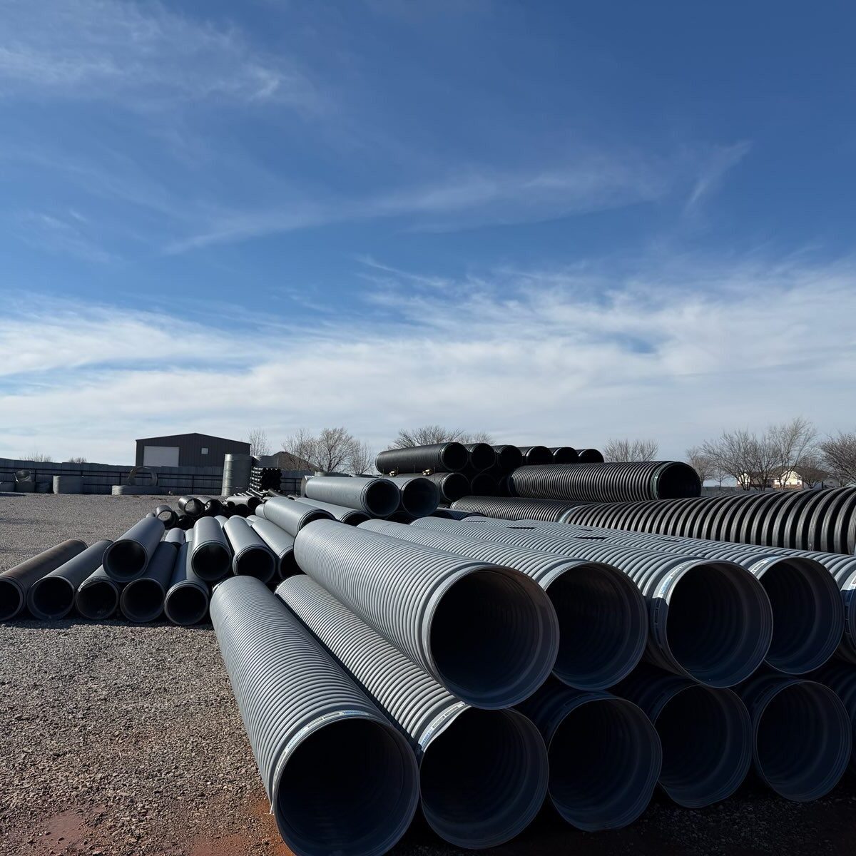 Bulk corrugated steel culvert pipe supply — Tinhorns R Us, Tuttle Oklahoma